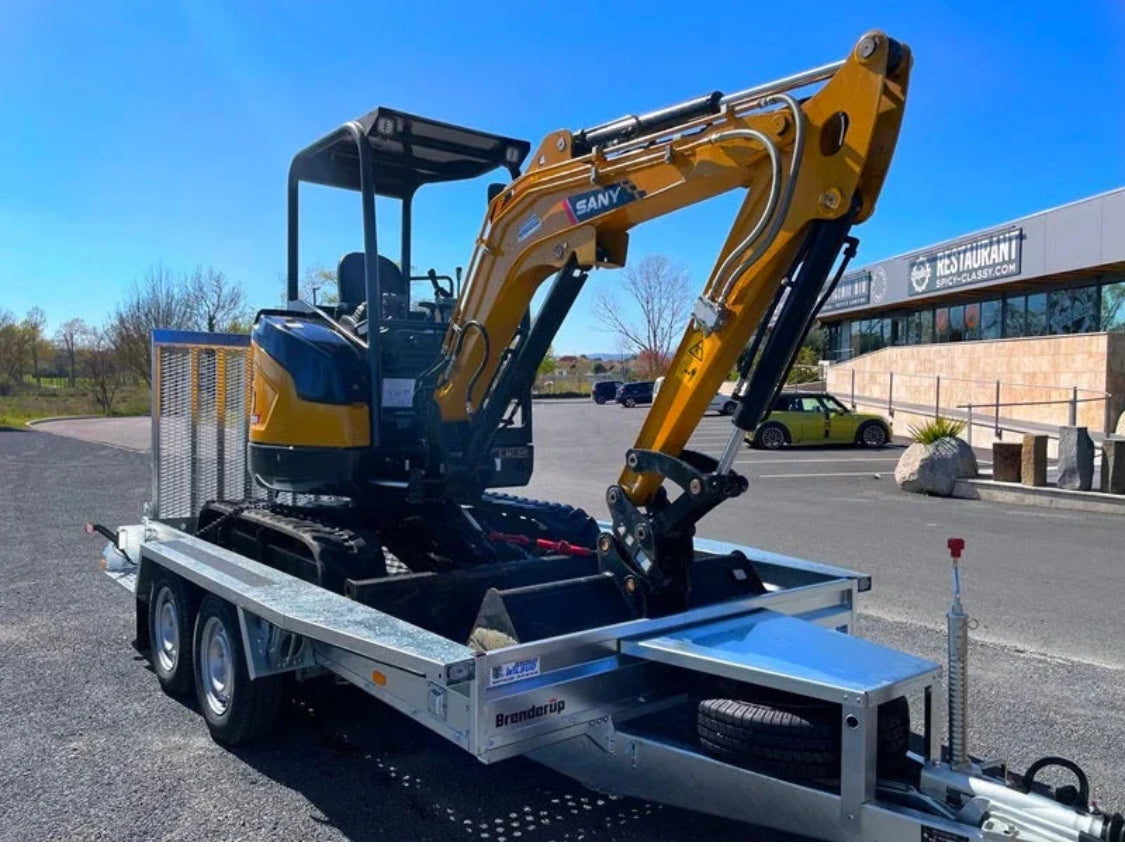 Remorque porte-engins BRENDERUP 3,60 m x 1,79 m 3500 kg