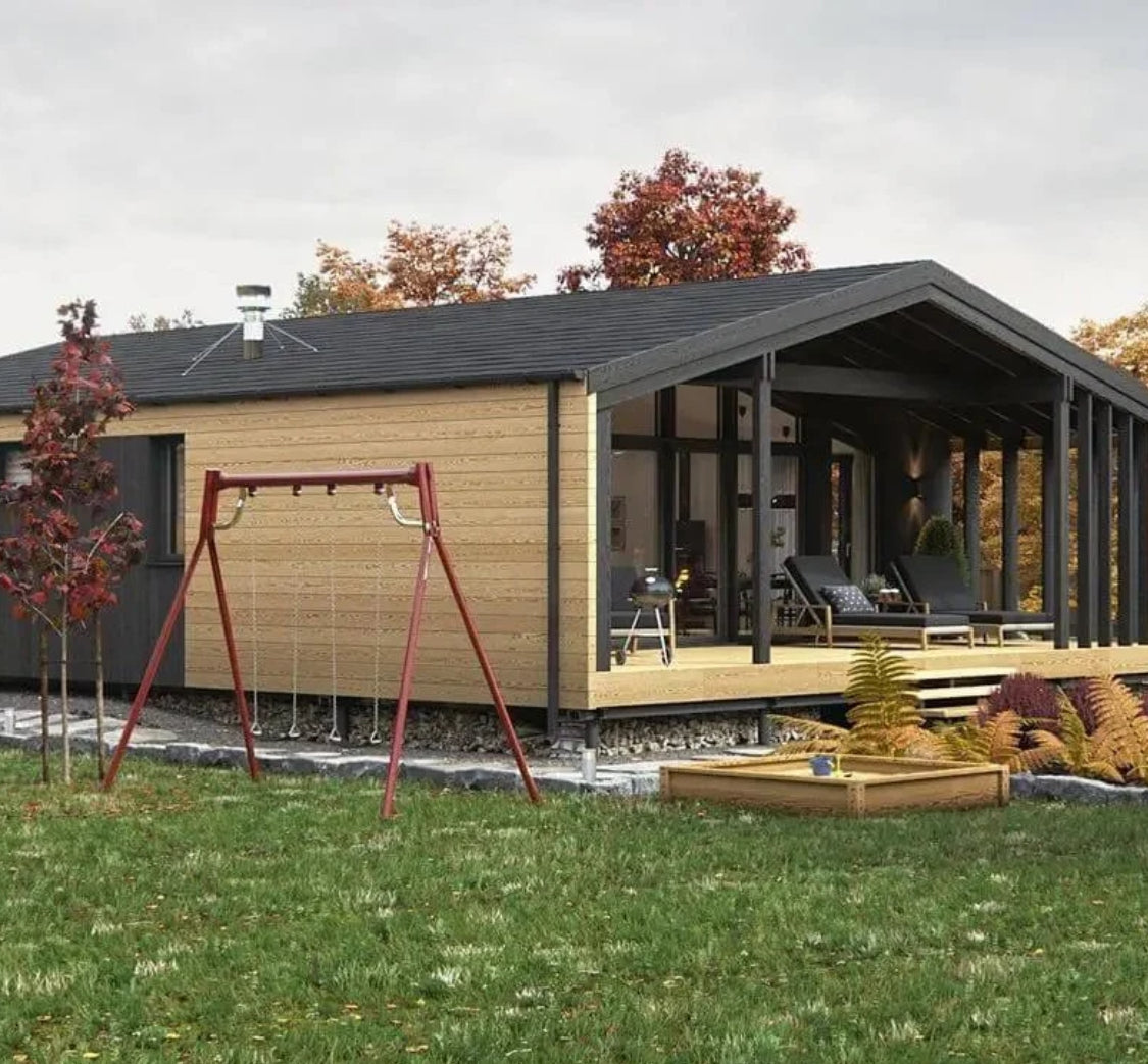 Chalet préfabriqué K-Home-M-80 disponible dès maintenant