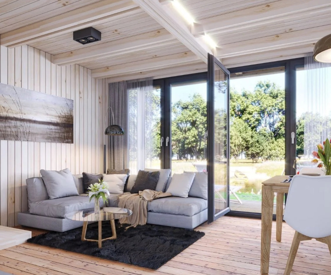 Maison modulaire clé en main de 67 m², architecture espagnole