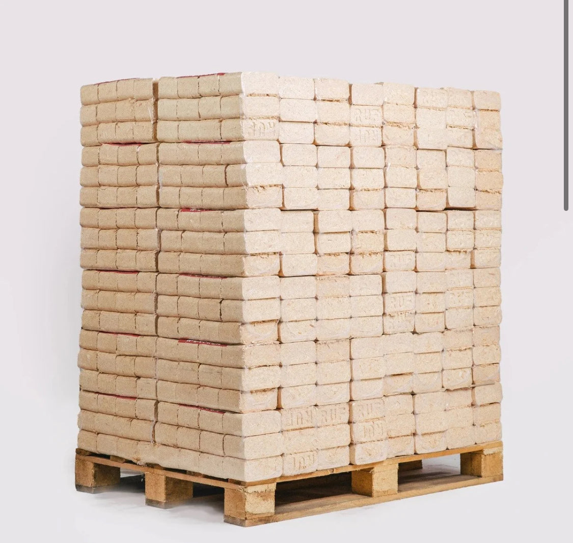 Briquettes de bois 100 % résineux – Palette de 960 kg