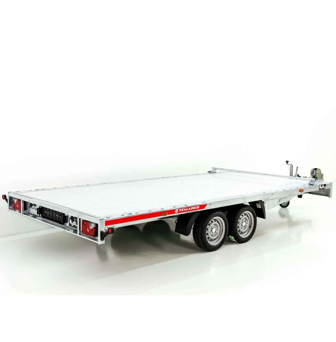 Remorque porte-voitures Temared CARLU 4521-S, plancher aluminium, 215 x 450 cm, 3,5 t - Neuve