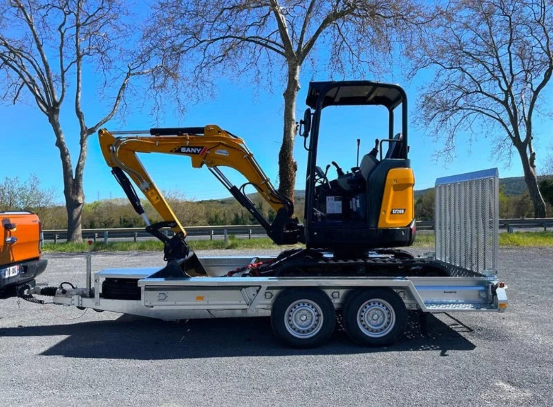 Remorque porte-engins BRENDERUP 3,60 m x 1,79 m 3500 kg