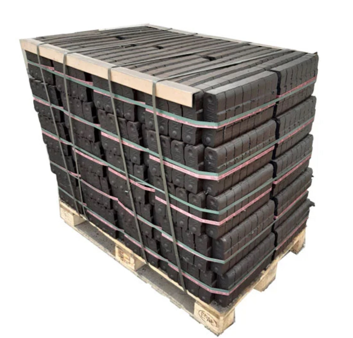 Briquettes de lignite, palette de 1 t (40 paquets de 25 kg chacun)