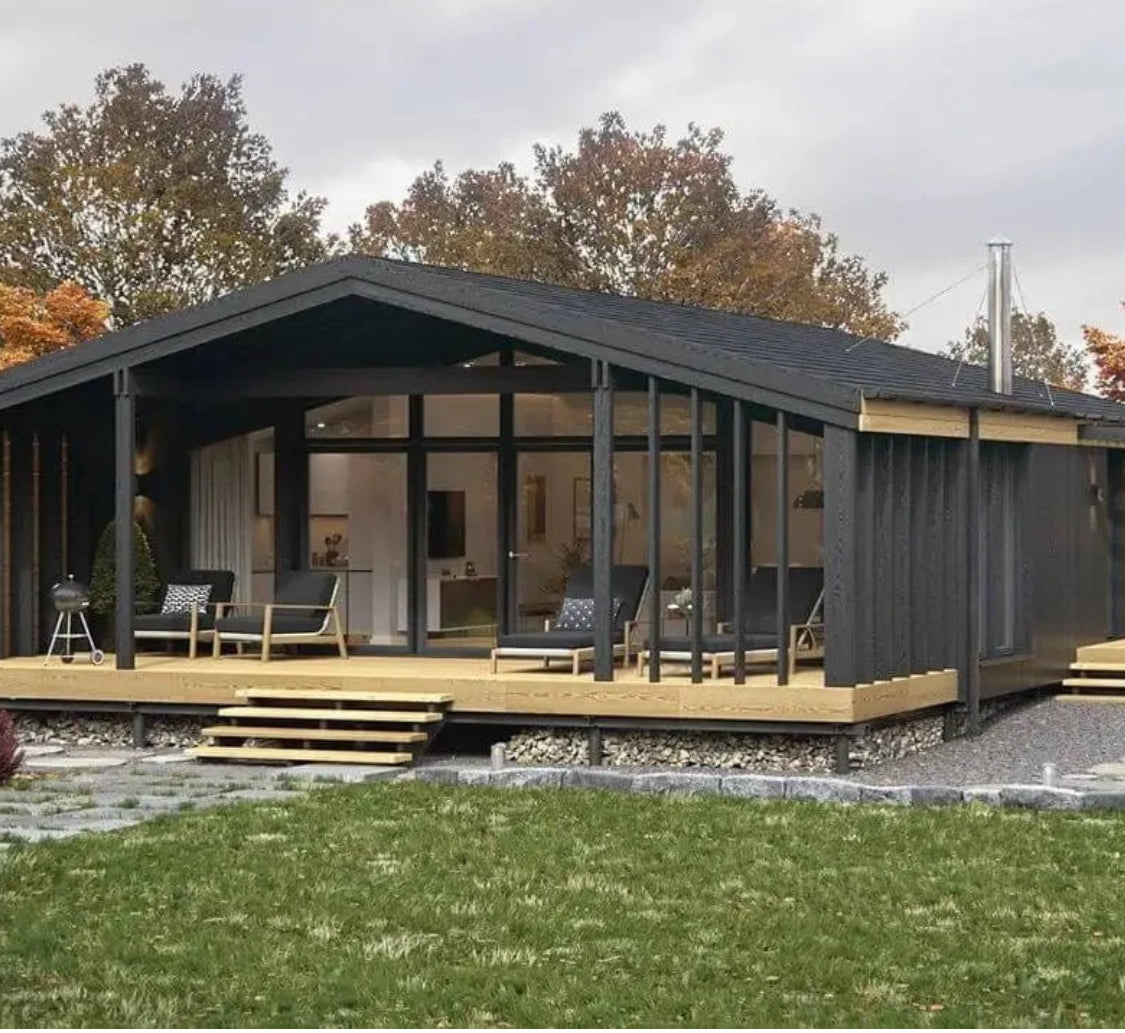 Chalet préfabriqué K-Home-M-80 disponible dès maintenant